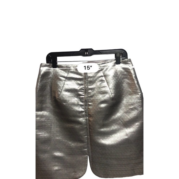 H&M Silver Metallic Skirt with Pockets Size 12 - Picture 12 of 15
